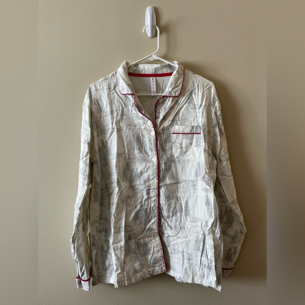 Gilligan & O’Malley 100% Cotton Sleepwear Button-Up Shirt